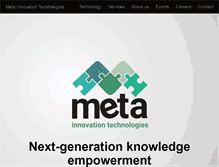 Tablet Screenshot of metatech.ca